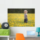 18-Month-Old Boy In Dandelion Field Wall Mural