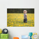 18-Month-Old Boy In Dandelion Field Wall Mural
