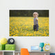 18-Month-Old Boy In Dandelion Field Wall Mural