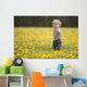 18-Month-Old Boy In Dandelion Field Wall Mural