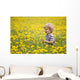 18-Month-Old Boy In Dandelion Field Wall Mural