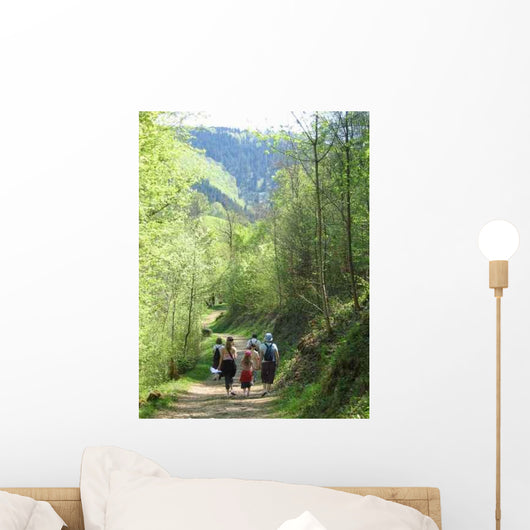 Family Hiking Wall Decal