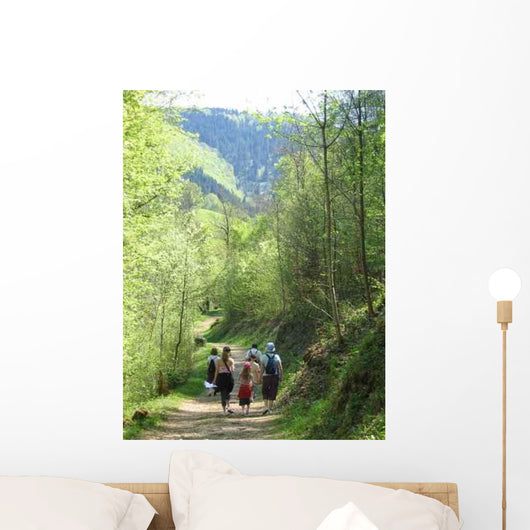 Family Hiking Wall Decal