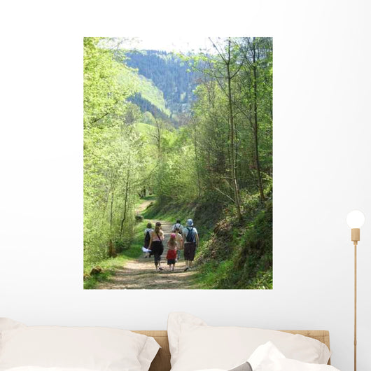Family Hiking Wall Decal