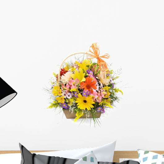 Flower basket Wall Decal