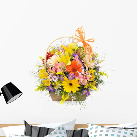 Flower basket Wall Decal