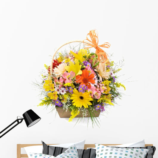 Flower basket Wall Decal