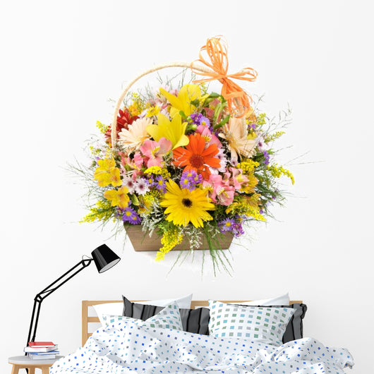 Flower basket Wall Decal