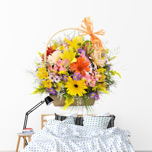 Flower basket Wall Decal