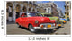 Havana street with colorful old cars in a raw Wall Mural