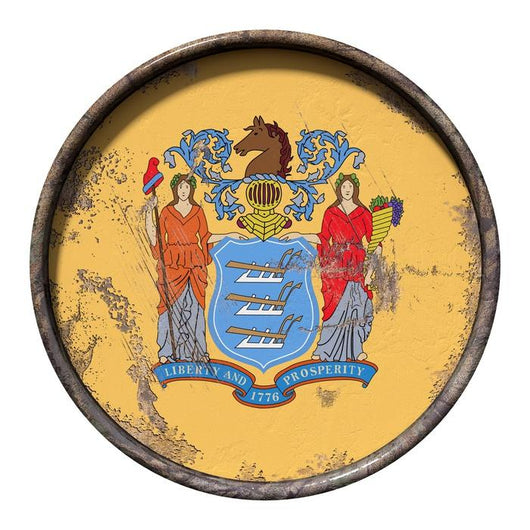 Old New Jersey Flag Wall Decal