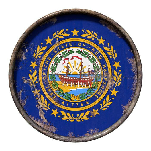 Old New Hampshire Flag Wall Decal