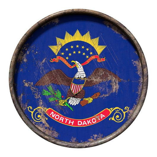 Old North Dakota Flag Wall Decal