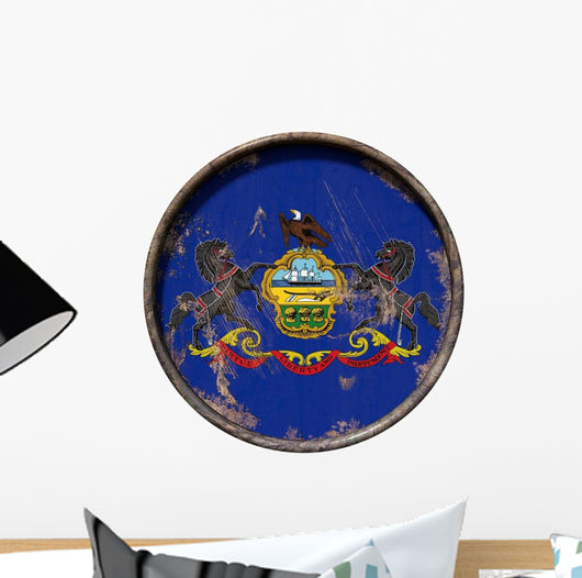 Old Pennsylvania Flag Wall Decal
