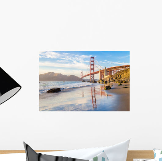 Golden Gate Bridge Sunset Wall Decal