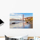 Golden Gate Bridge Sunset Wall Decal