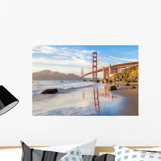 Golden Gate Bridge Sunset Wall Decal