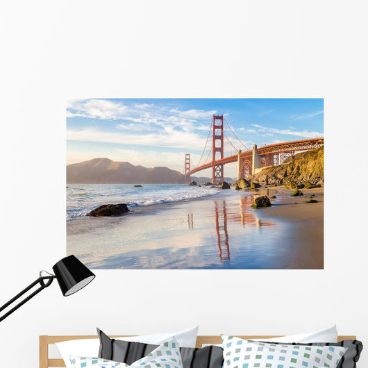 Golden Gate Bridge Sunset Wall Decal