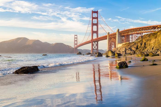 Golden Gate Bridge Sunset Wall Decal