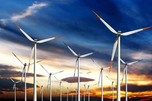Wind Power Generating Mills Wall Decal