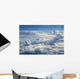 Blue sky view from aircraft airplane Wall Mural