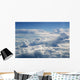 Blue sky view from aircraft airplane Wall Mural