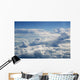 Blue sky view from aircraft airplane Wall Mural