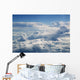 Blue sky view from aircraft airplane Wall Mural