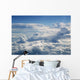 Blue sky view from aircraft airplane Wall Mural