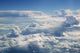 Blue sky view from aircraft airplane Wall Mural