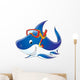 Shark Diver Wall Mural