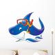 Shark Diver Wall Mural
