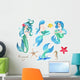 Hand-drawn Watercolor Beautiful Set Wall Decal Sticker Set