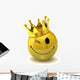 Happy Smiley with Crown Wall Decal