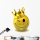Happy Smiley with Crown Wall Decal