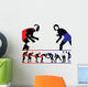Wrestling Vector Silhouettes Wall Decal