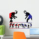 Wrestling Vector Silhouettes Wall Decal