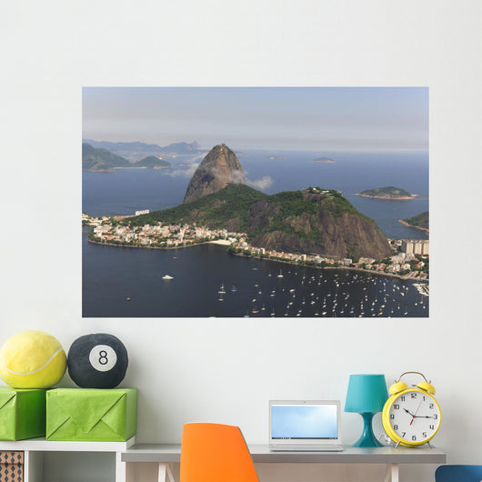 Aerial view of Sugar Loaf in Rio de Janeiro Wall Mural
