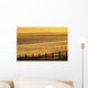 Sunset Over Beach In Winter Wall Mural