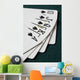 Close-Up Of Blackjack Playing Cards Showing Spades Royal Flush Wall Mural
