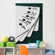 Close-Up Of Blackjack Playing Cards Showing Spades Royal Flush Wall Mural