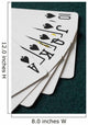 Close-Up Of Blackjack Playing Cards Showing Spades Royal Flush Wall Mural