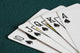 Close-Up Of Blackjack Playing Cards Showing Spades Royal Flush Wall Mural