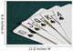 Close-Up Of Blackjack Playing Cards Showing Spades Royal Flush Wall Mural