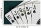 Close-Up Of Blackjack Playing Cards Showing Spades Royal Flush Wall Mural