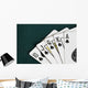 Close-Up Of Blackjack Playing Cards Showing Spades Royal Flush Wall Mural
