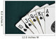 Close-Up Of Blackjack Playing Cards Showing Spades Royal Flush Wall Mural