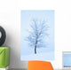 Frost And Snow Cover An Oak Tree Wall Mural