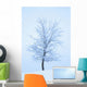 Frost And Snow Cover An Oak Tree Wall Mural