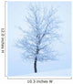 Frost And Snow Cover An Oak Tree Wall Mural